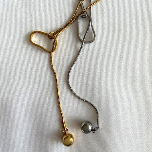 Minimalistische Y-Kette mit modernem Anhänger