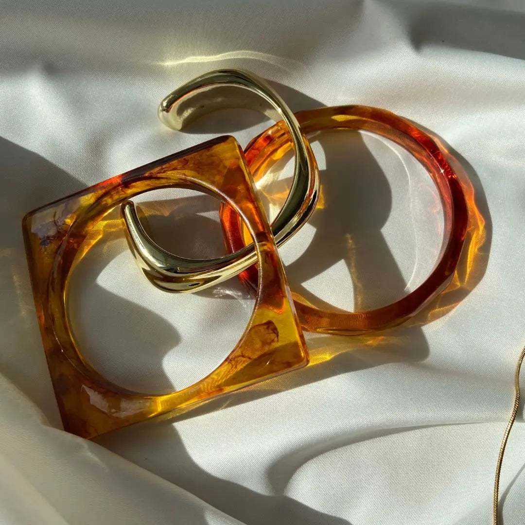 Golden Autumn – Armreif Set (3 - teilig) - kaJre - Armreifen